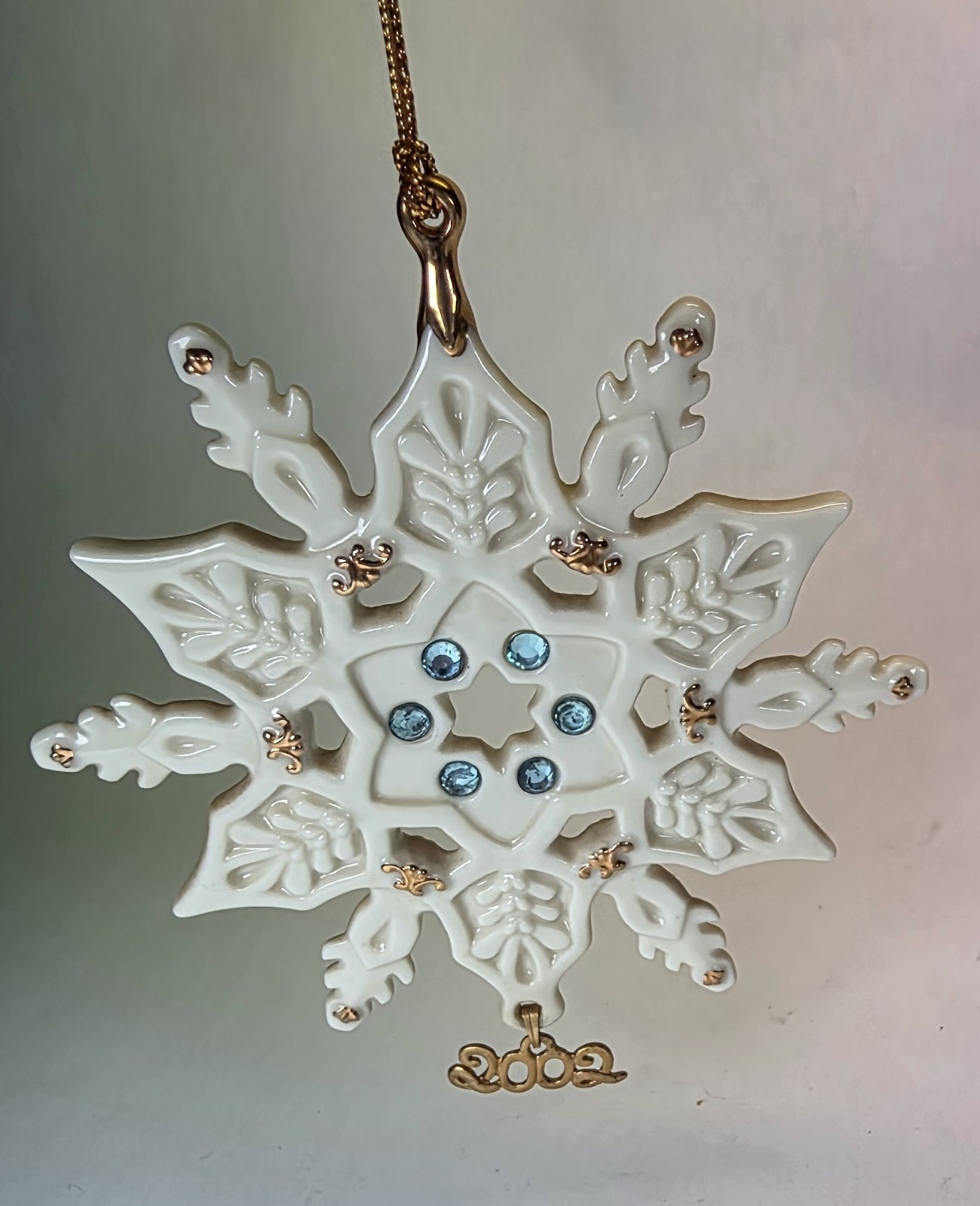 Vintage 2002 Lenox China Snowflake Gemstone Ornament Vintage 2002 Lenox China Snowflake Gemstone Ornament