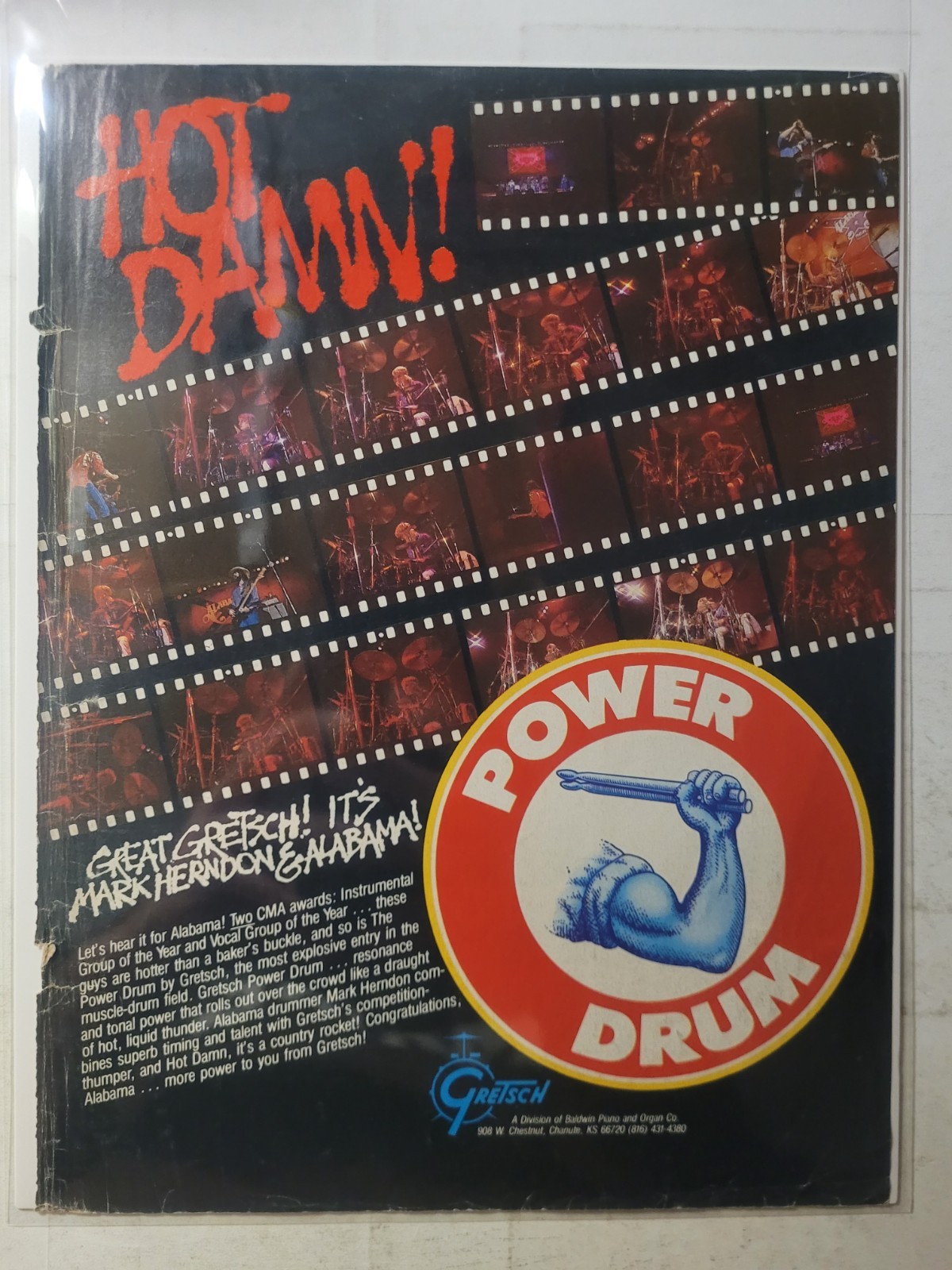 Magazine Advertisement for GRETSCH Power Drum