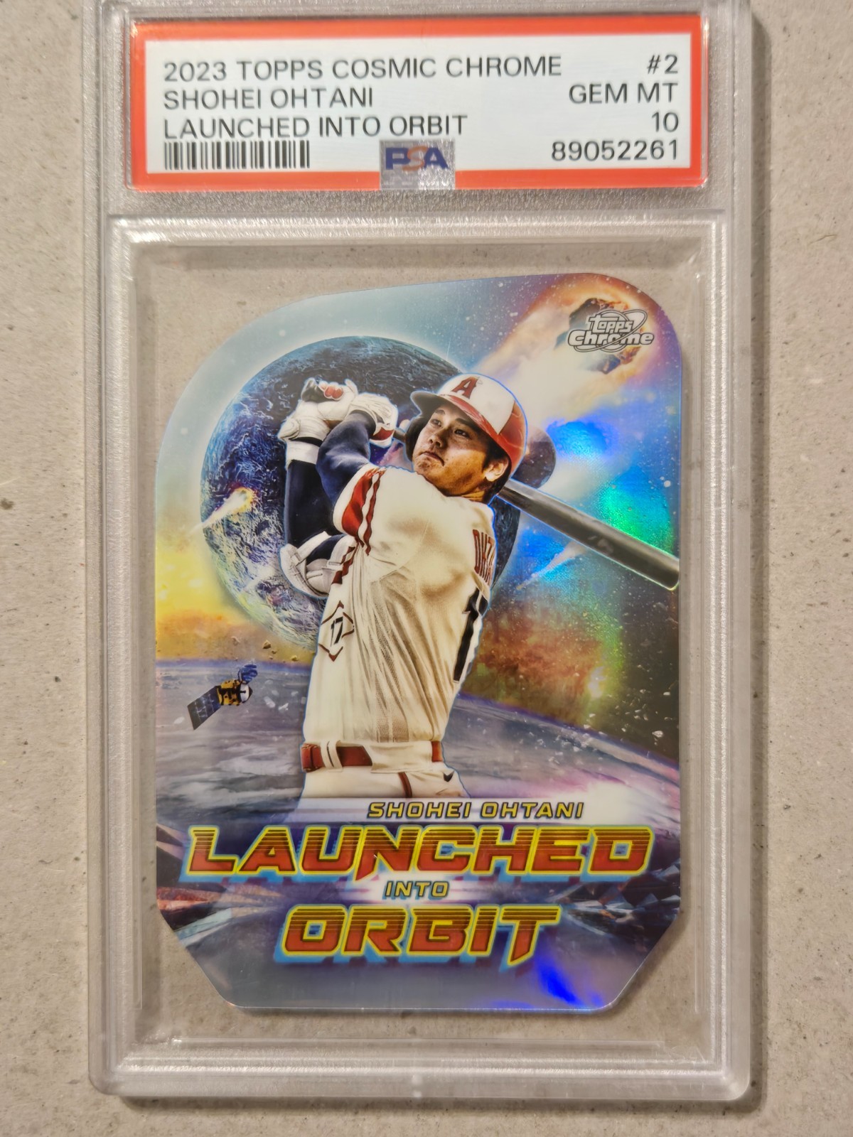 2023 TOPPS COSMIC CHROME LAUNCHED INTO ORBIT #2 SHOHEI OHTANI PSA 10