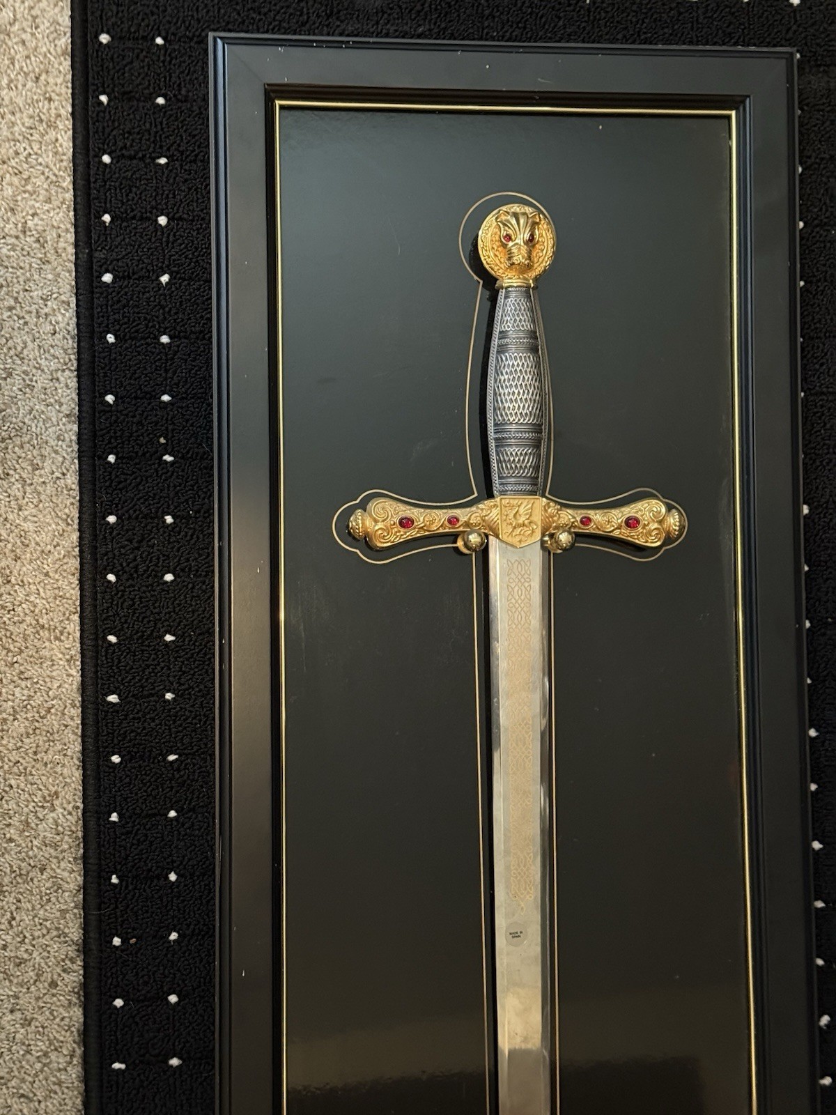 1988Franklin Mint Excalibur Sword Limited Edition Made in Spain Rare Collectible