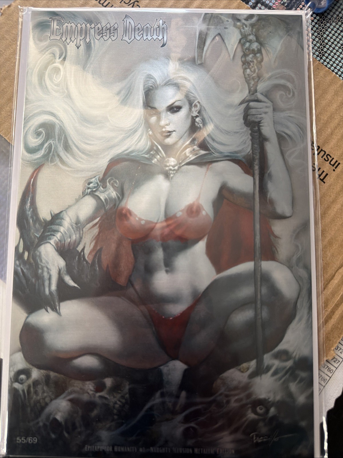 Empress Death Epitaph for Humanity 1 Nawty METAL Illusion Lucio Parrillo NM/RARE