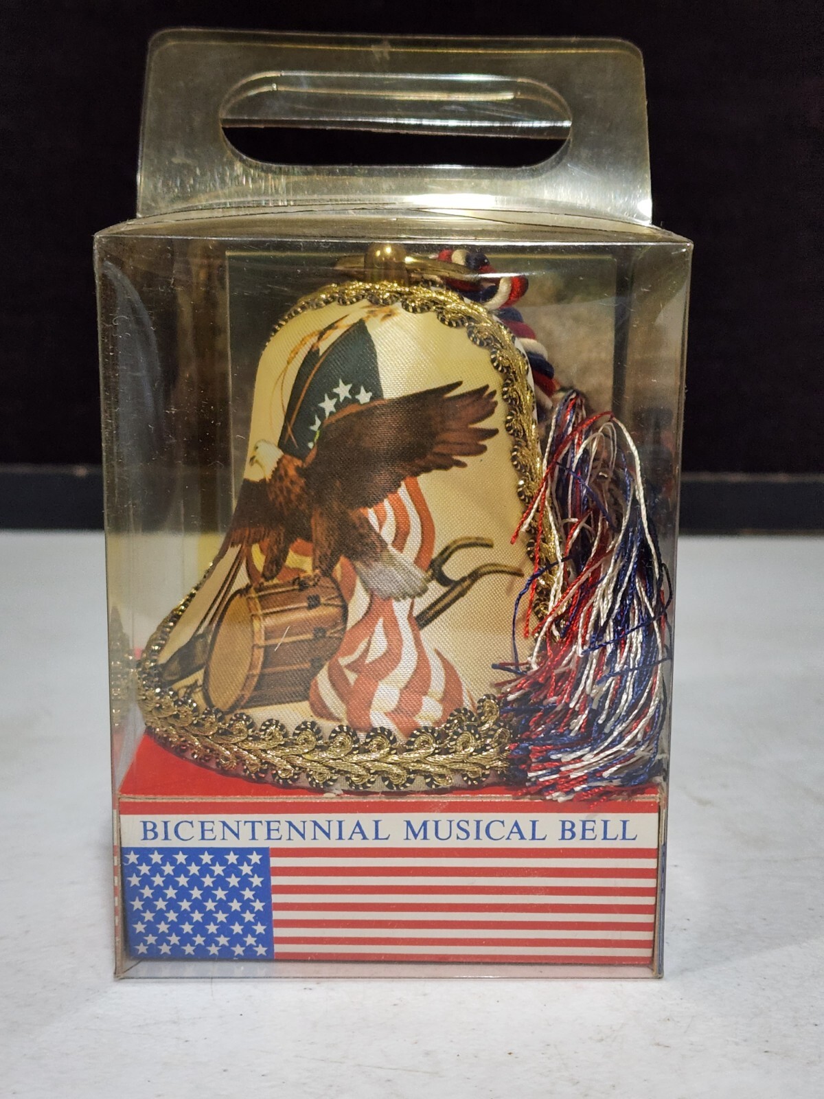 Vintage 1976 Reuge Swiss Bicentennial Musical Bell GOD BLESS AMERICA in Box
