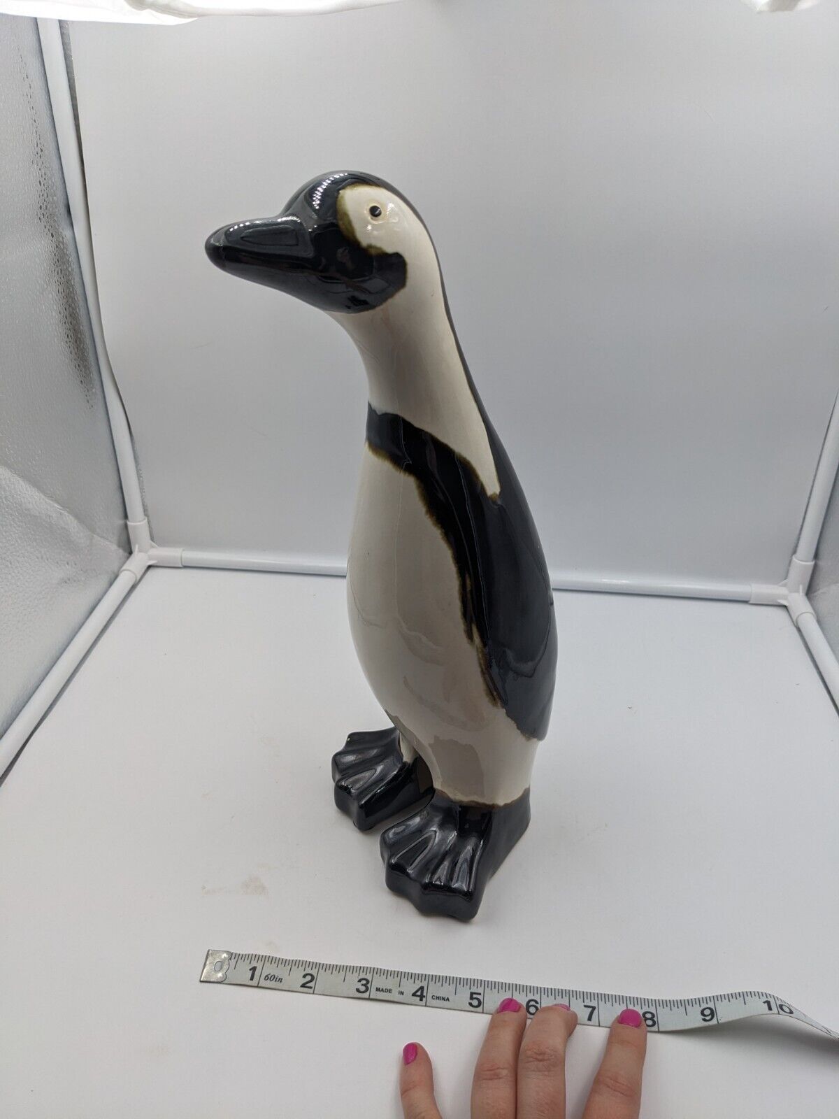 Global Views Tall Stylized Ceramic Penguin
