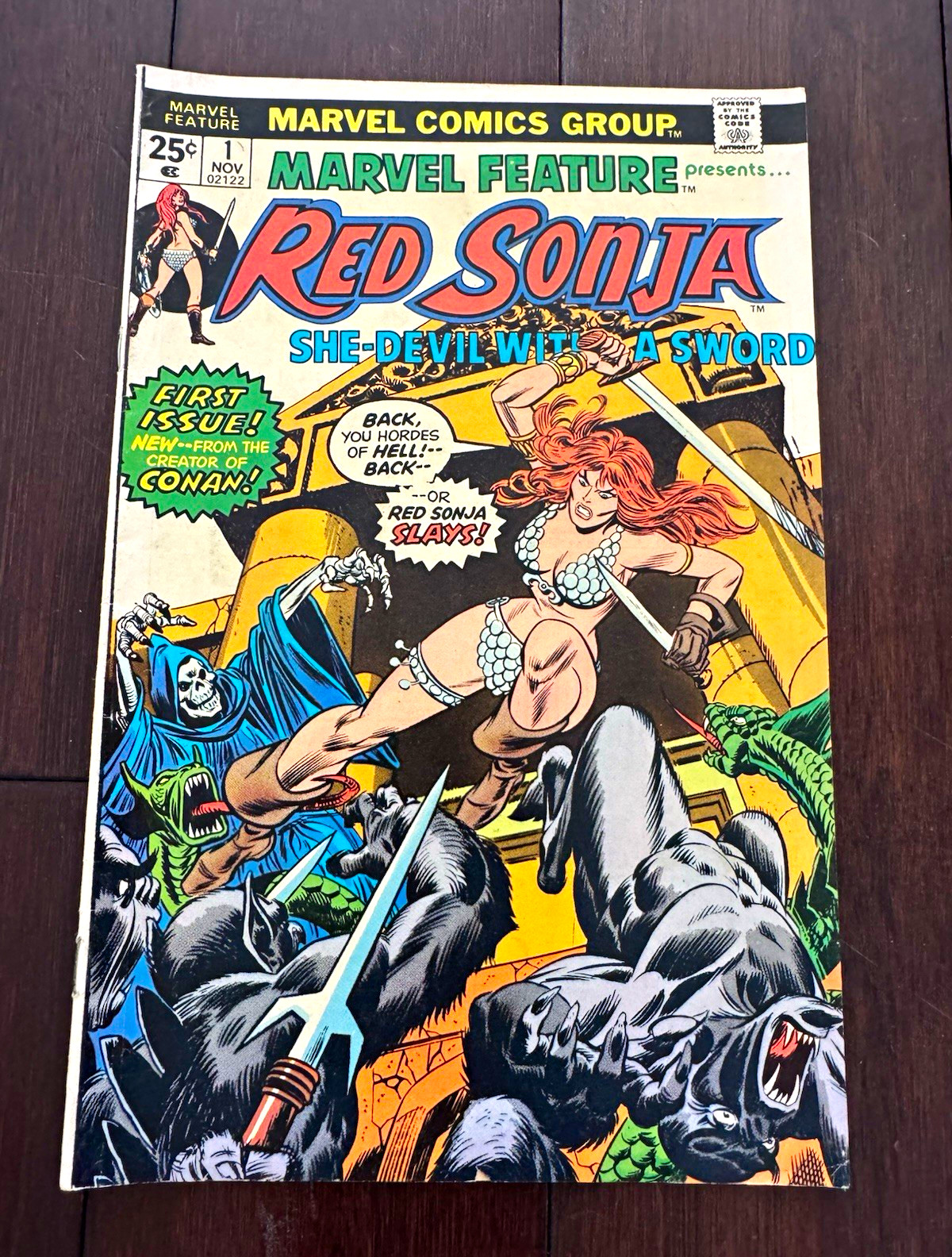 Marvel Feature #1 Marvel 1975 Red Sonja She-Devil With a Sword 1st Issue Marvel Feature #1 Marvel 1975 Red Sonja She-Devil With a Sword 1st Issue