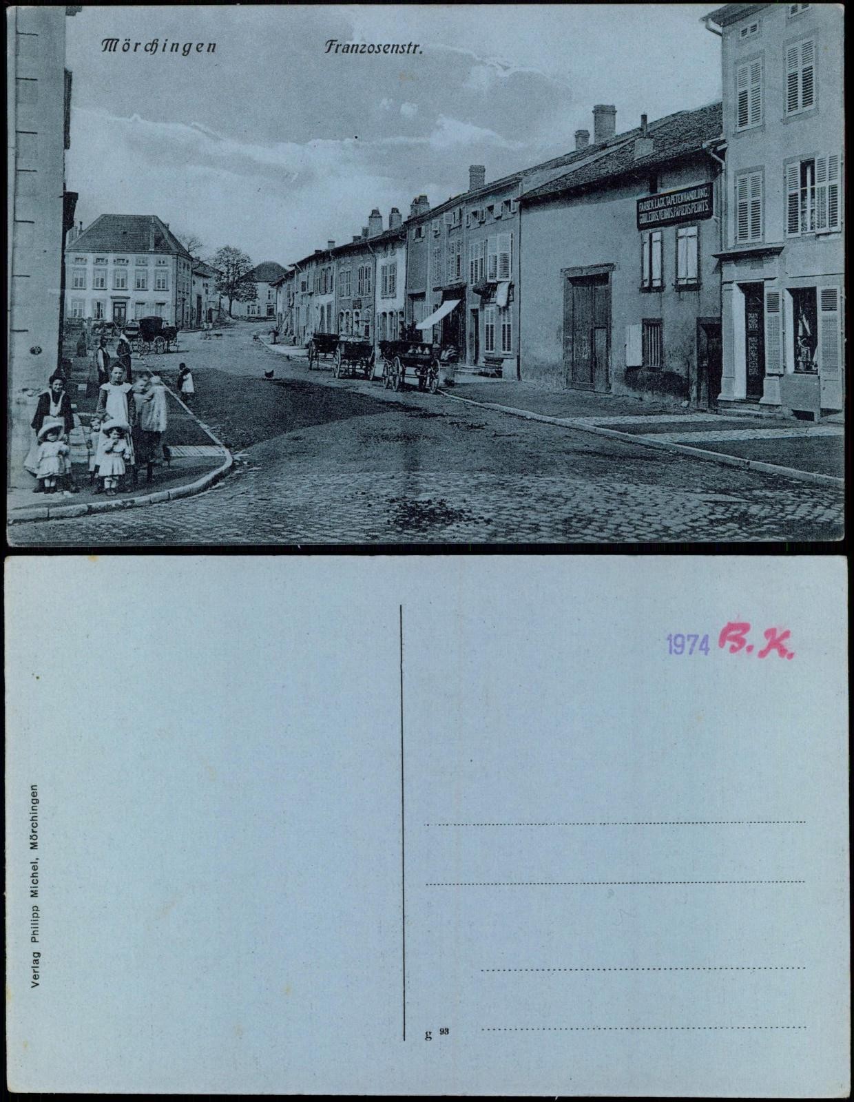 CPA Mörchingen Morhange French Road 1913