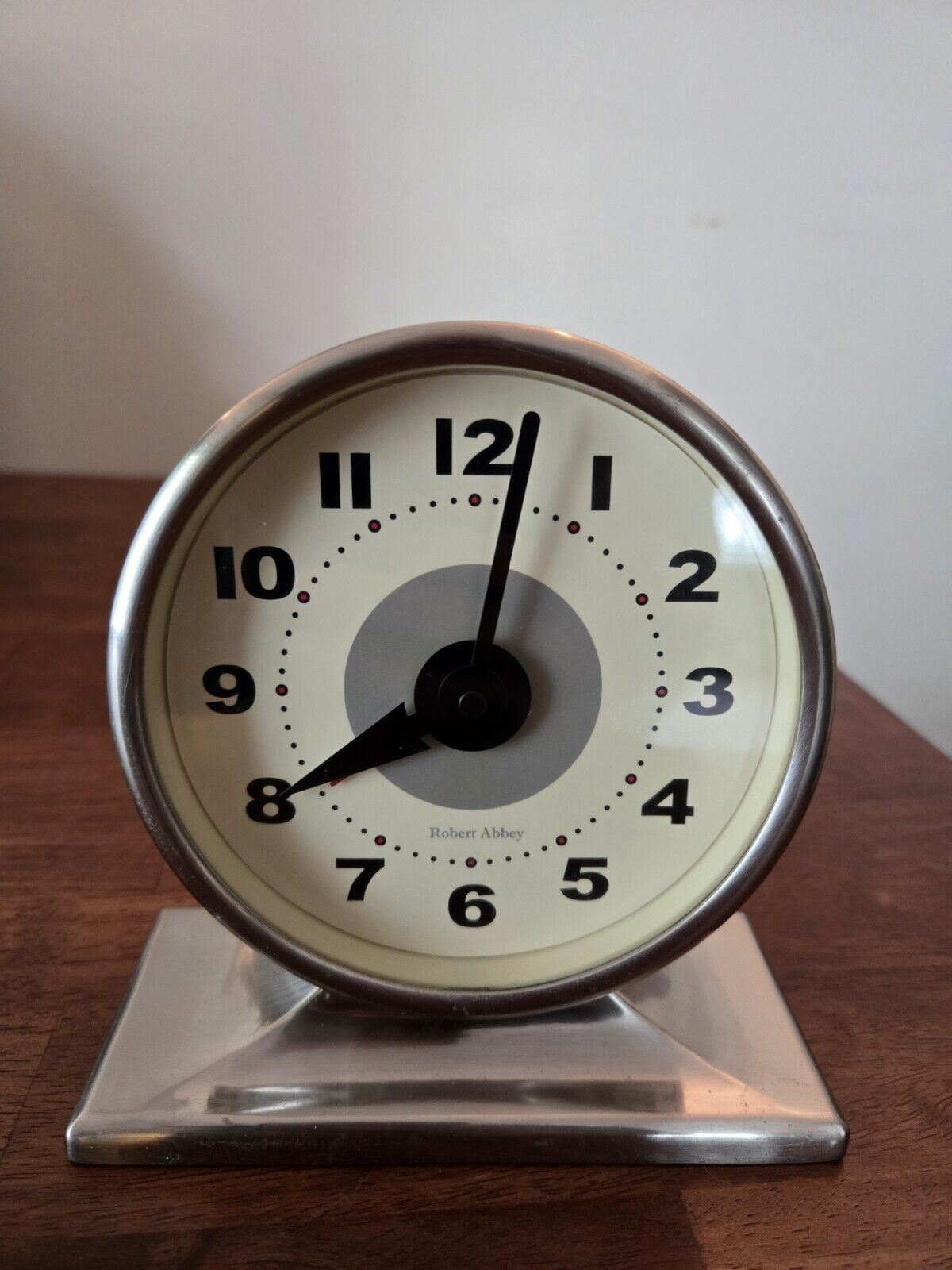 Vintage Robert Abbey Mid Century Desktop Alarm Clock Tested/Working