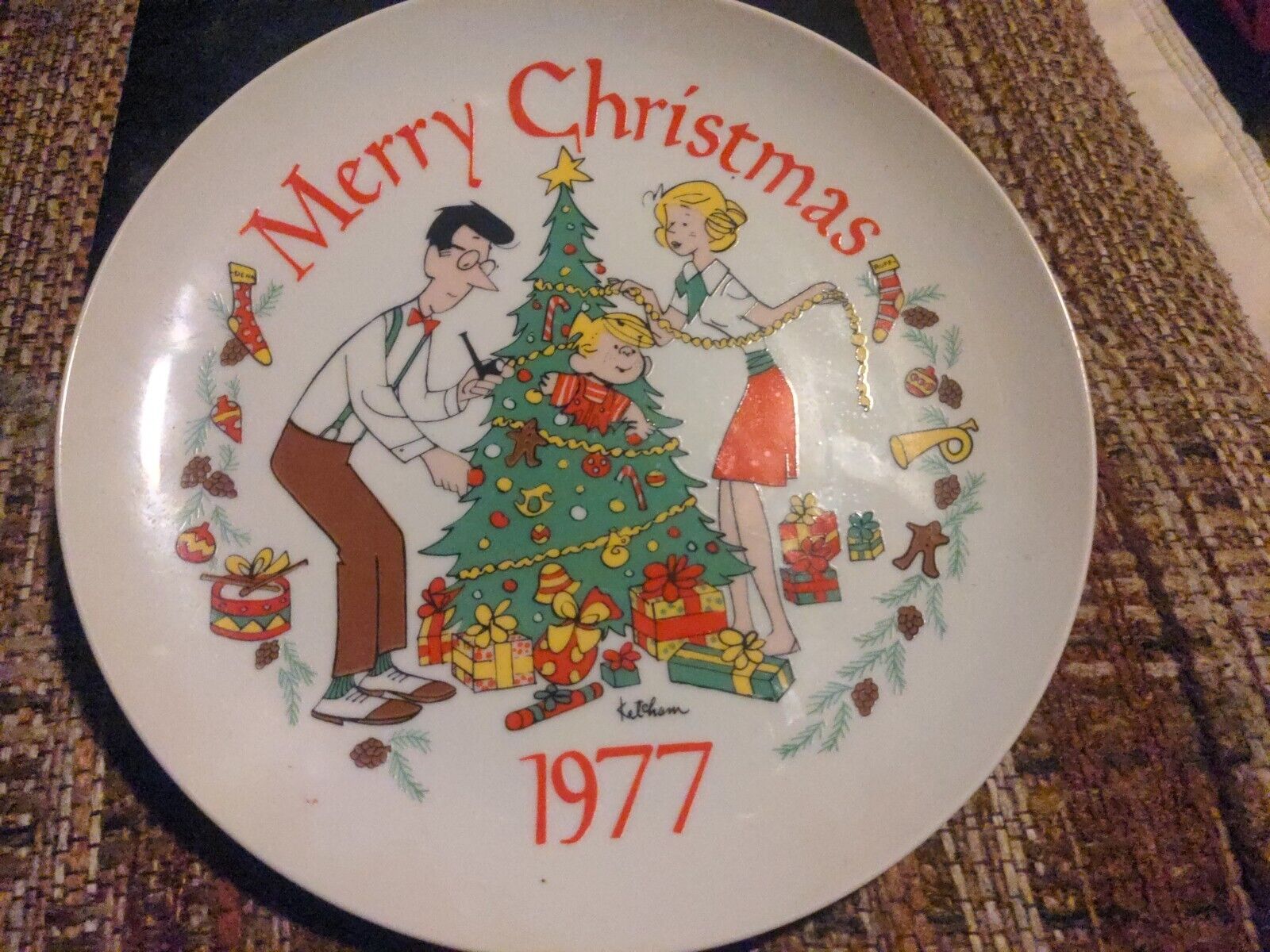 1977 Family Circus Plate