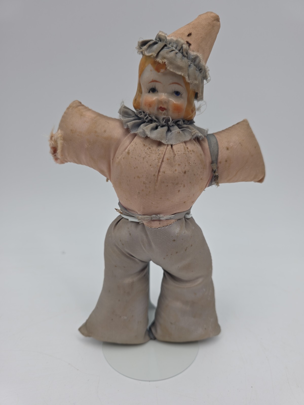 Antique 1930's Porcelain China Head Pincushion Body 10 Antique 1930's Porcelain China Head Pincushion Body 10