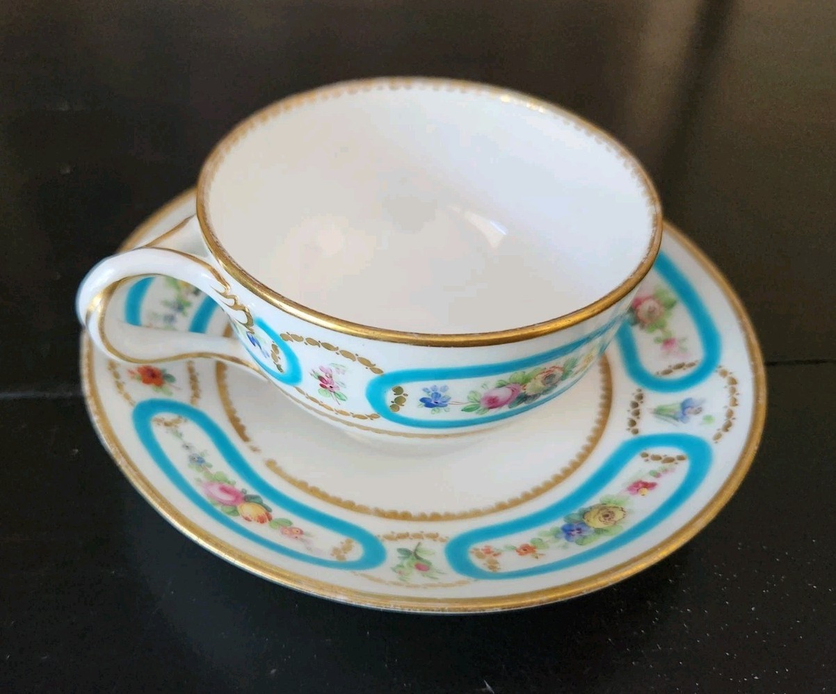 Antique Tea Cup And Saucer Minton? Spode? Marked But Can\'t Make It Out
