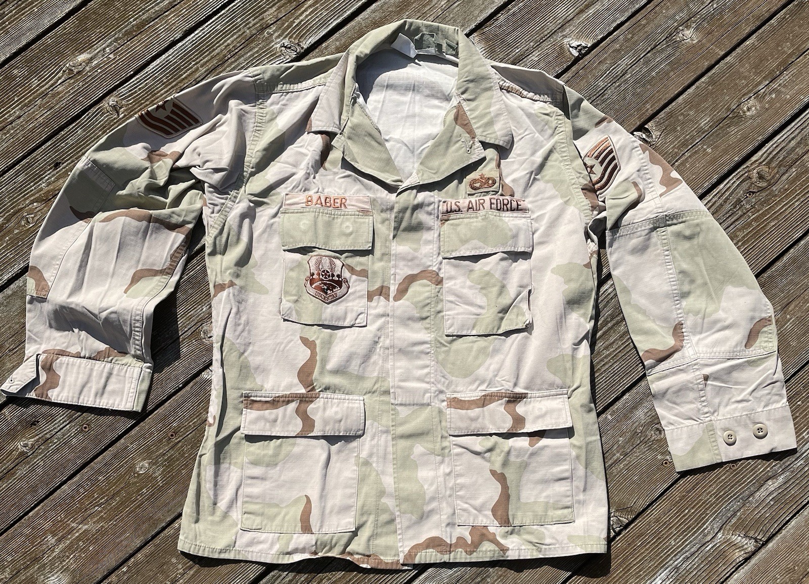 US Desert Camo Shirt Jacket 3 Color GWOT Era Large Regular Vintage