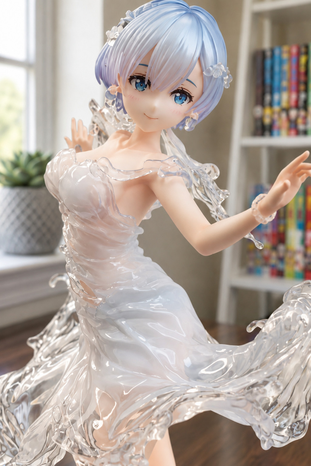 Re Zero Rem Figure Water Dress 24cm 9.4in Anime Statue Collectible Display Gift Re Zero Rem Figure Water Dress 24cm 9.4in Anime Statue Collectible Display Gift