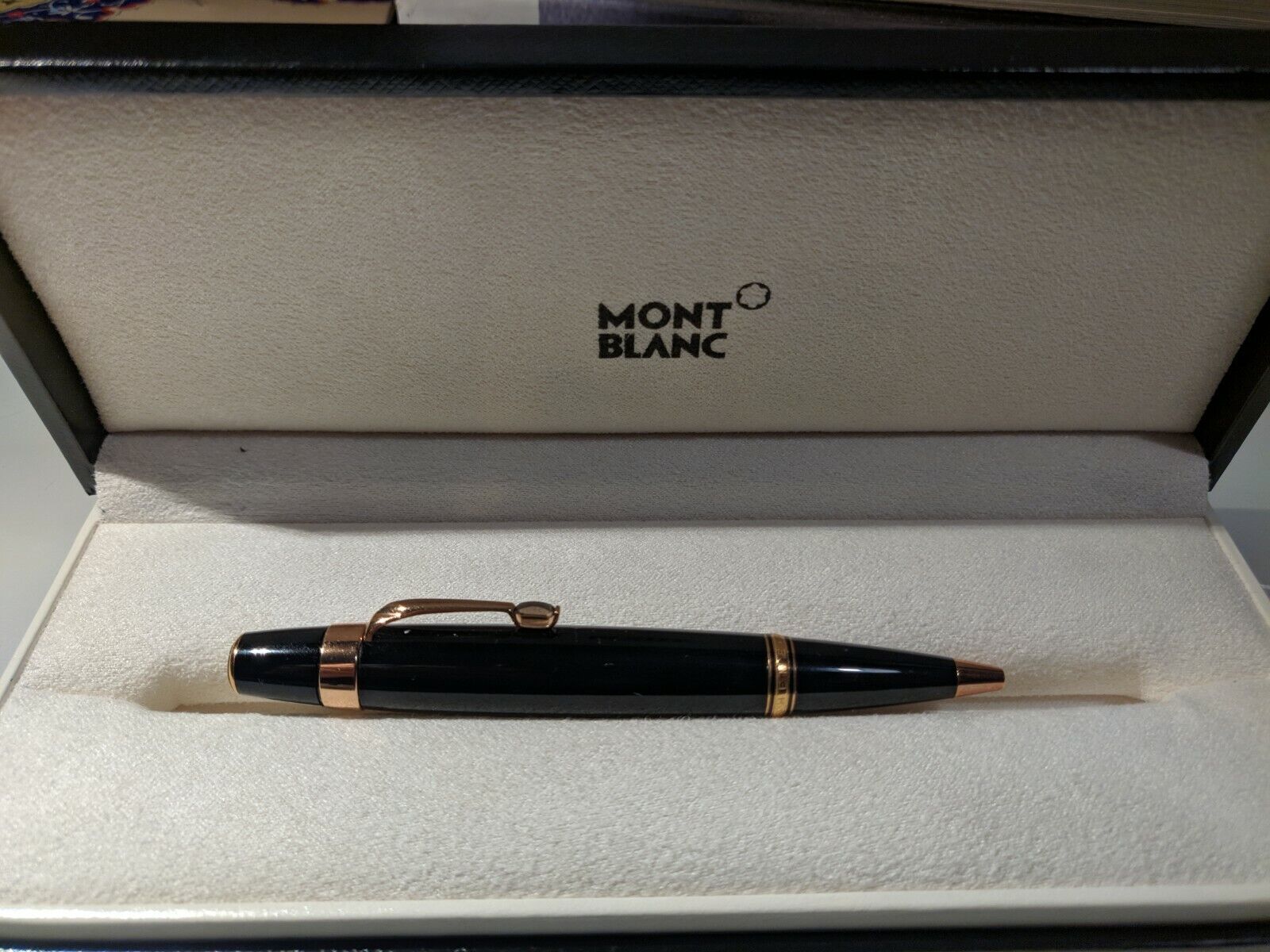 Montblanc Boheme Ballpoint Pen Black Gold trim