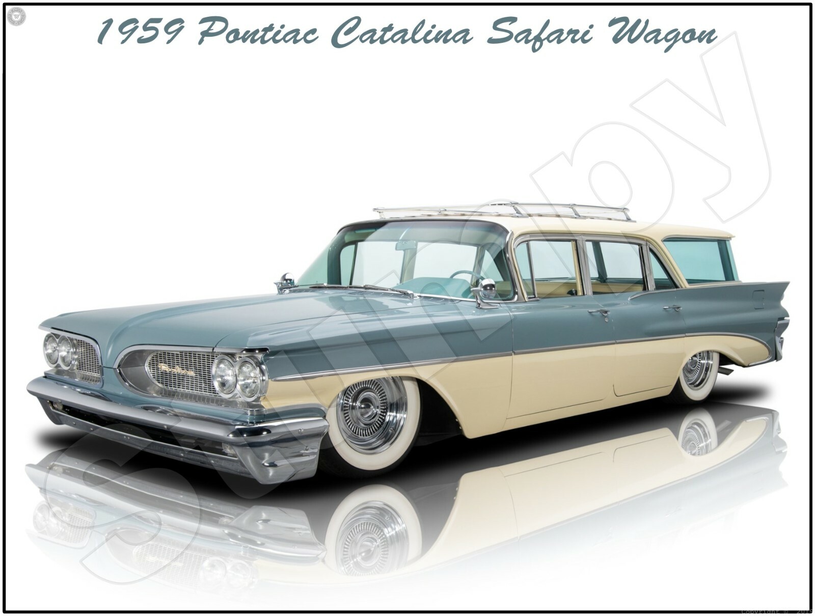 1959 Pontiac Catalina Safari Wagon Metal Sign 9\