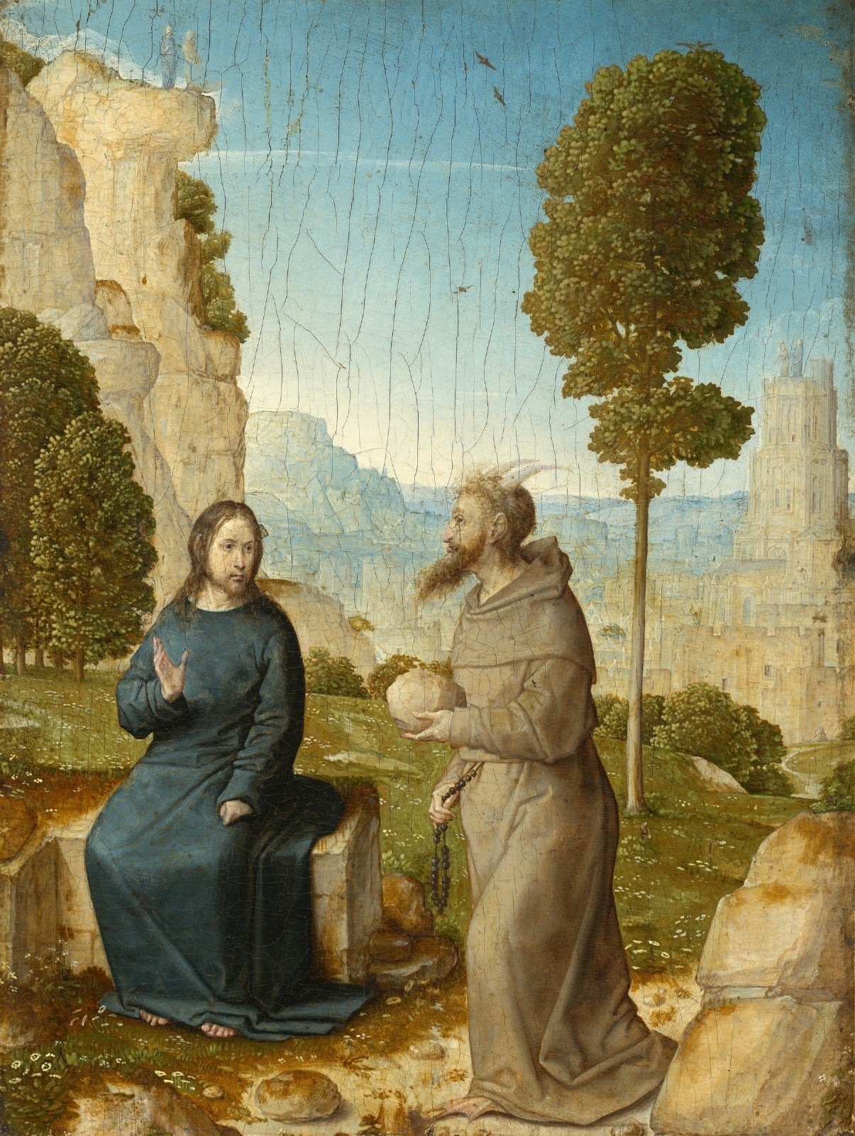 The Temptation of Christ by Juan de Flandes 8x10 Photo Reprint