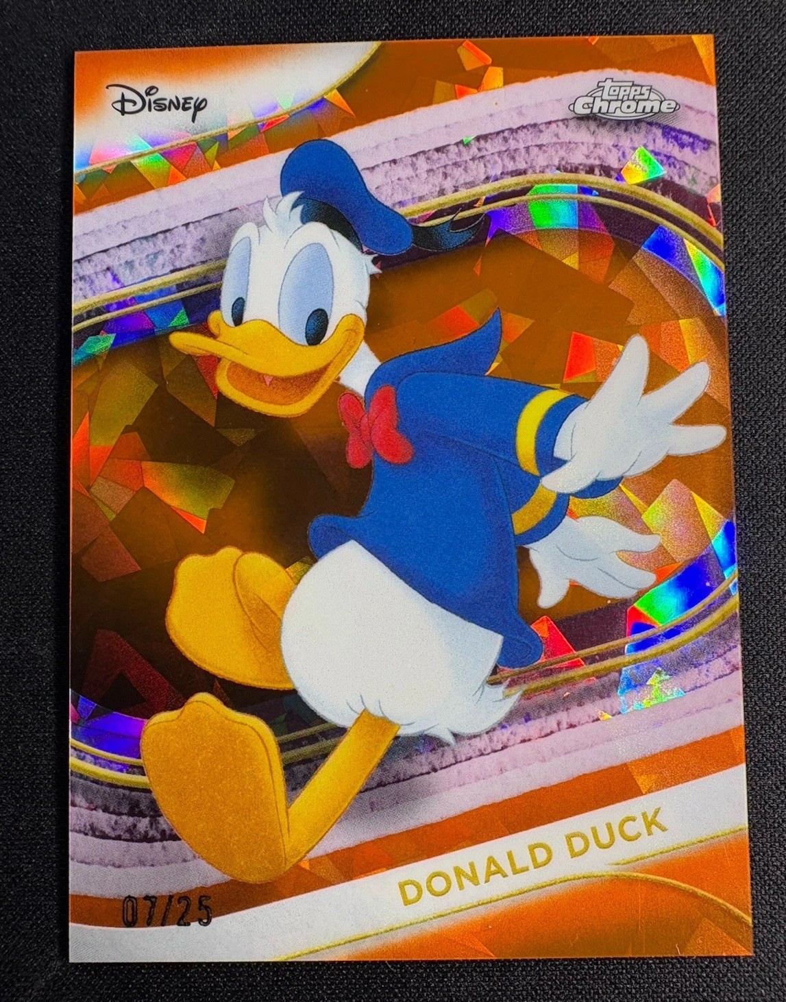 2025 Topps Chrome Disney Donald Duck Elsa Mickey Cinderella ORANGE SAPPHIRE /25