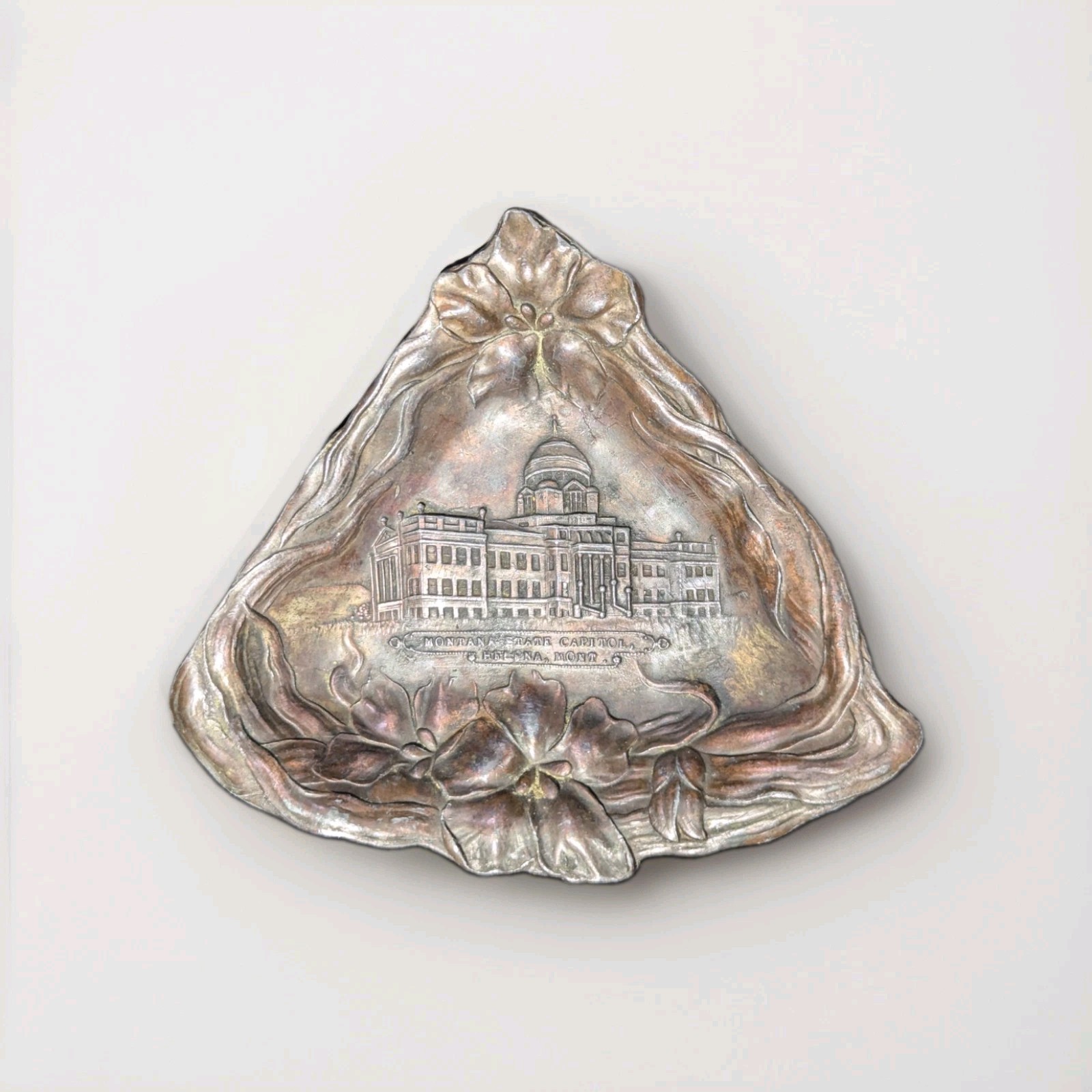 Antique Montana State Capitol Souvenir Dish 