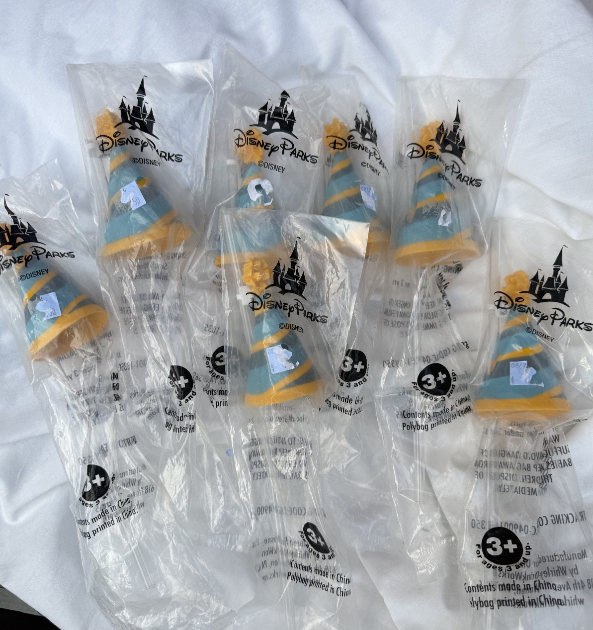 7 Official New NIP Disney Parks Mickey Mouse Birthday Hat Straw Drink Sipper 12