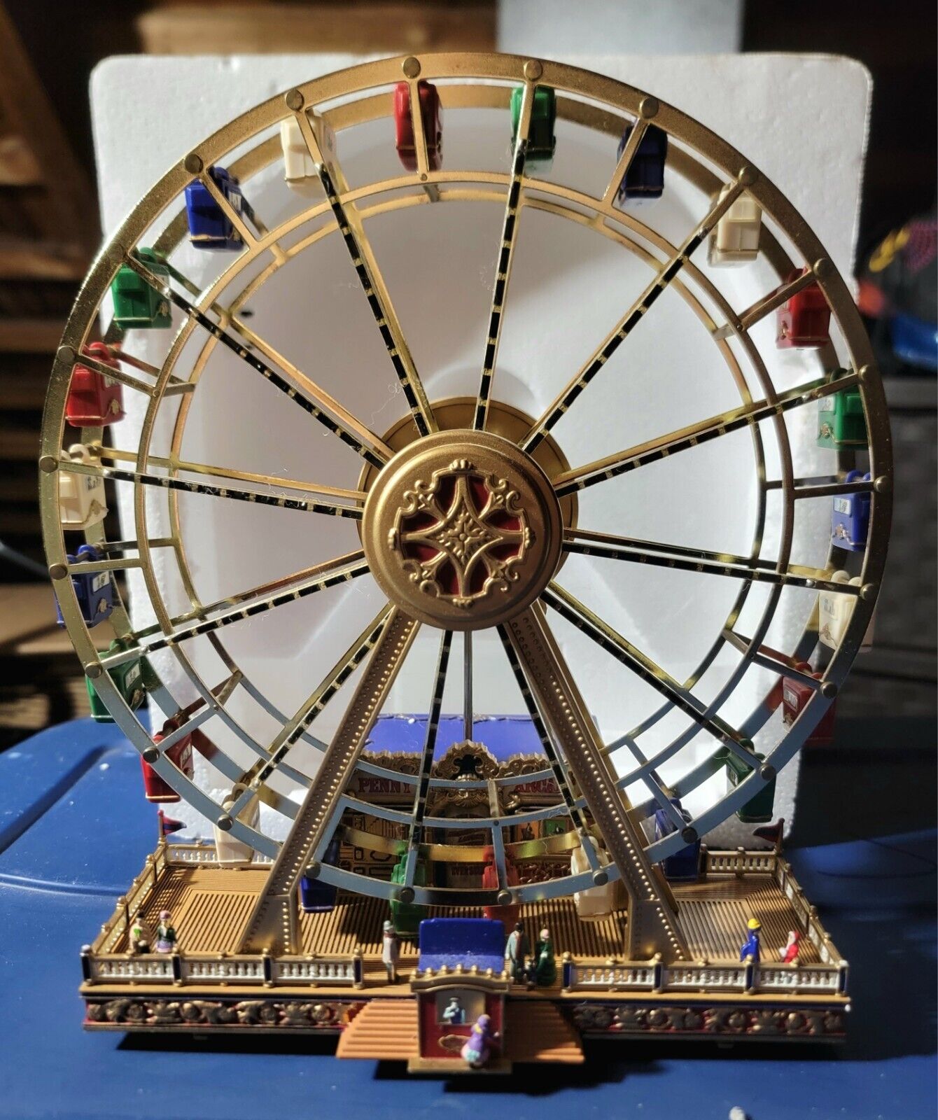 Mr Christmas World's Fair Ferris Wheel Gold Label W/ Cord Working, Music Lights