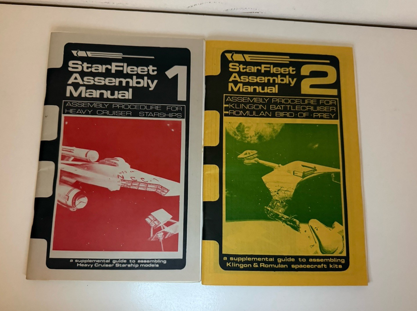 Rare 1977 1978 STAR TREK StarFleet Assembly Manuals #1 2 First Edition RARE