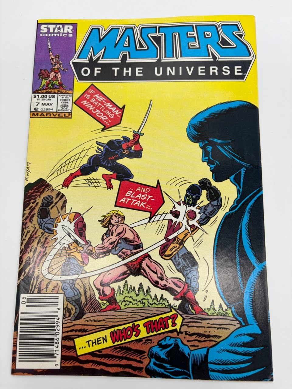 Masters of the Universe #7 1987 Star Newsstand Skeletor Ninjor Blast-Attak Faker Masters of the Universe #7 1987 Star Newsstand Skeletor Ninjor Blast-Attak Faker