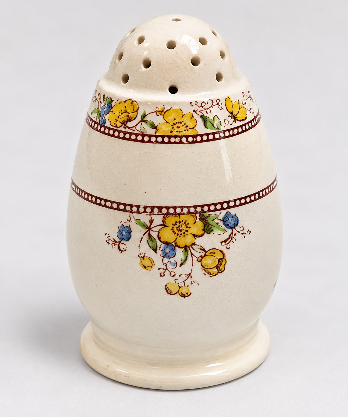 Vintage Copeland England Buttercup Floral China Salt /Pepper Shaker 3\