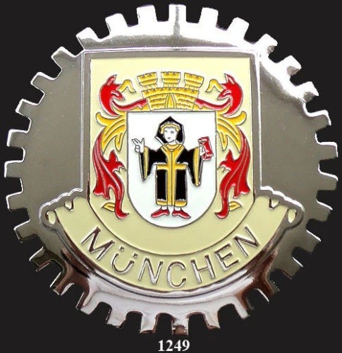 CAR GRILLE EMBLEM BADGES - GERMANY - MUNCHEN/MUNICH