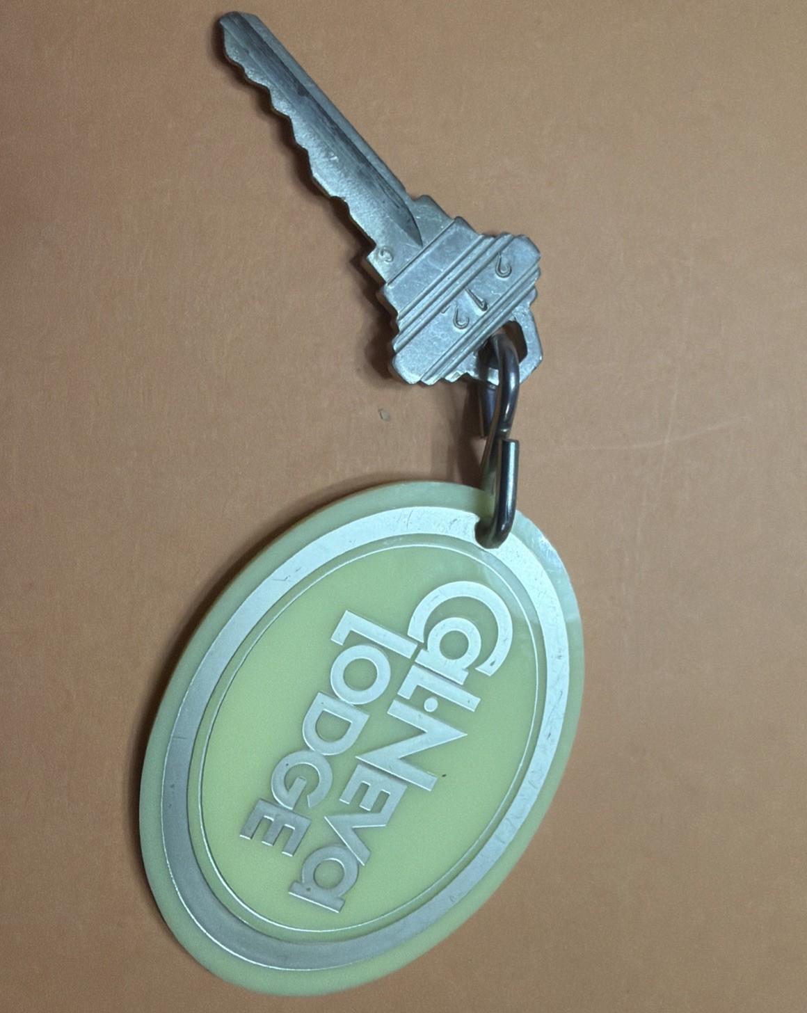 Vintage CalNeva Lodge Room Key And Fob Crystal Bay NV CAL-NEVA Hotel Key