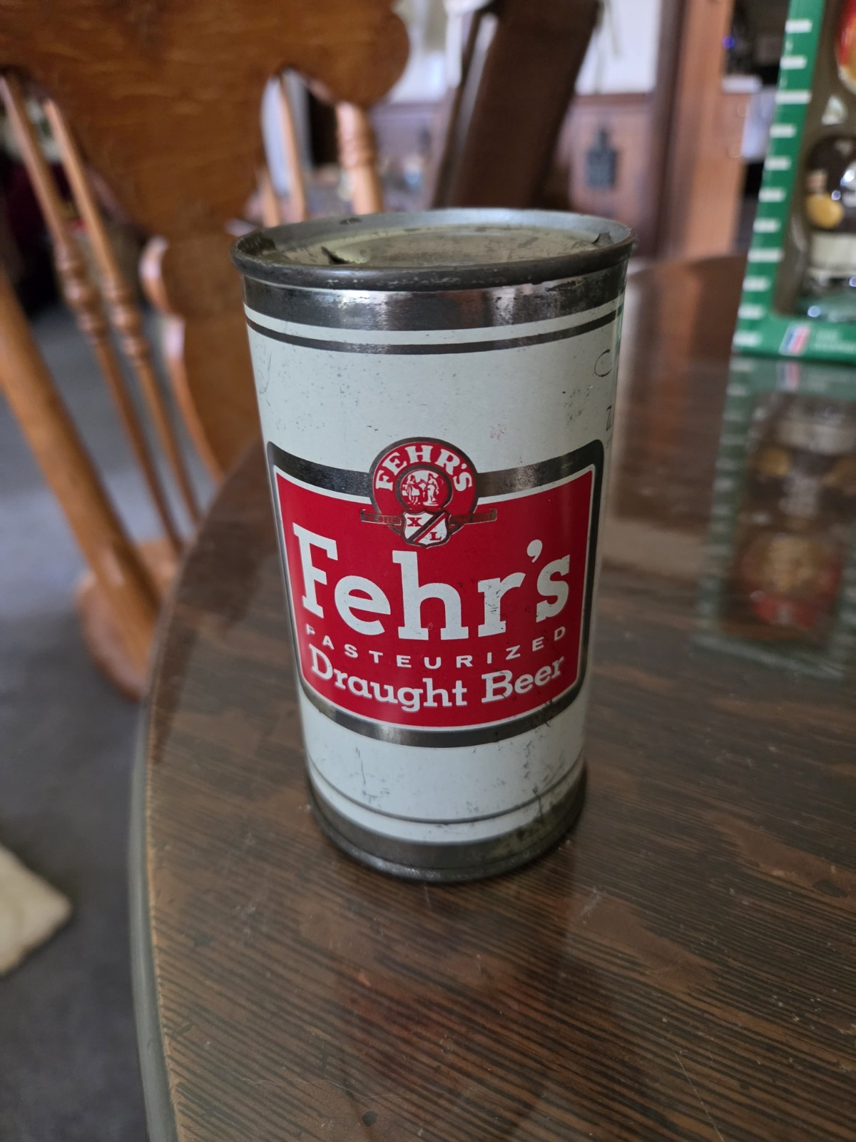 Vintage 1950\'s Flat Top Fehr\'s Pasteurized Draught Beer