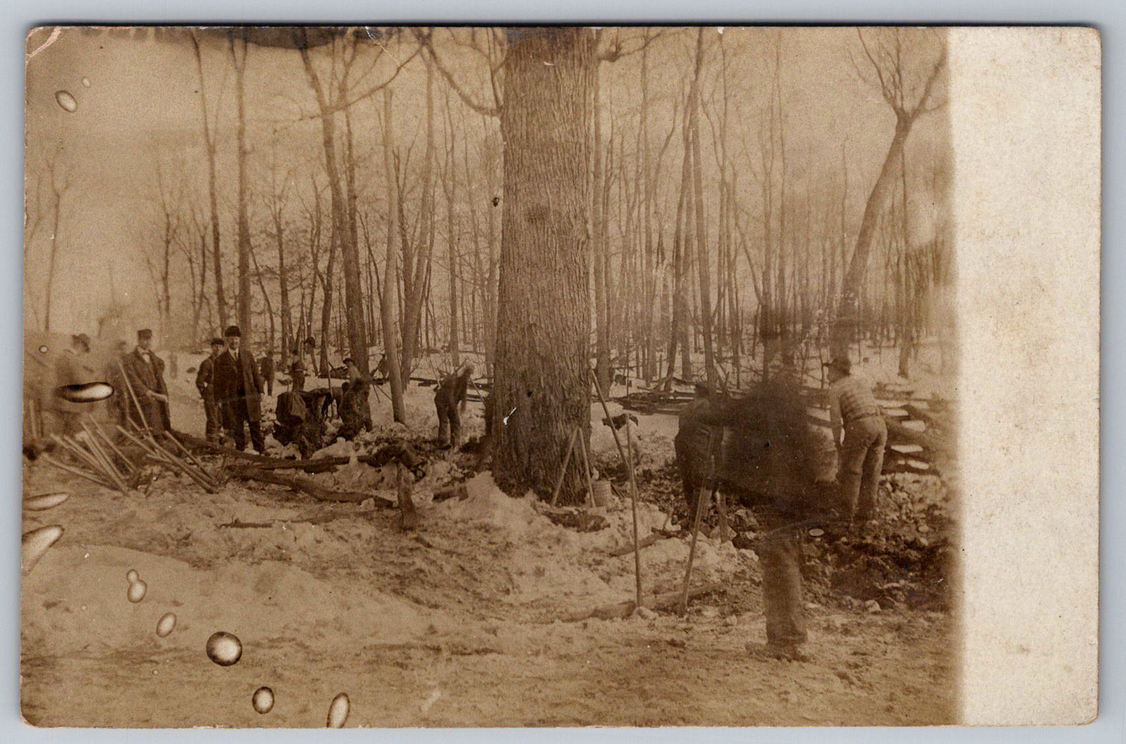 RPPC c1900s Maple Syrup Logging Camp Sailboat Stamp Box Postcard