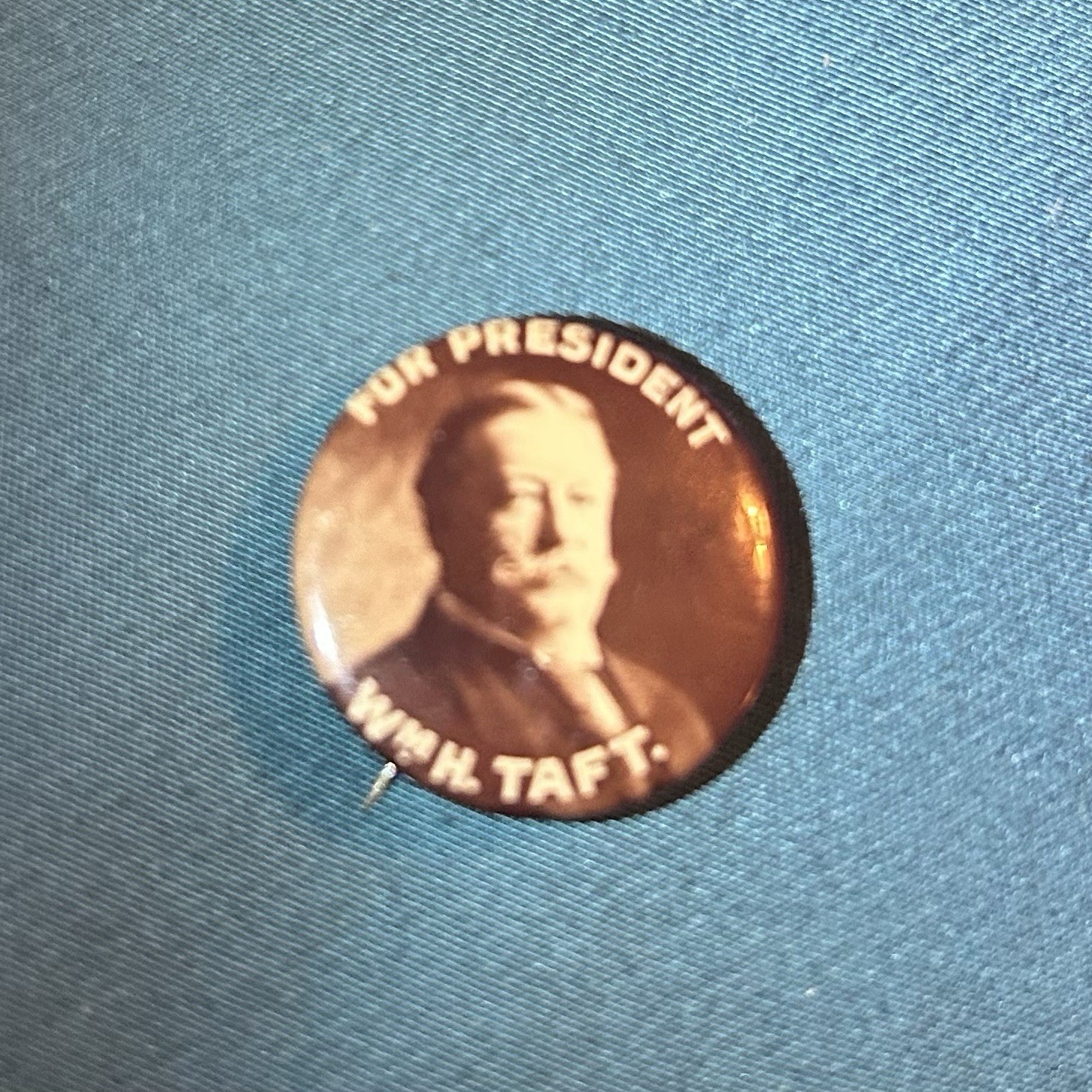 Original 1908 William H Taft For President Campaign Button 7/8” Pin  Hyatt