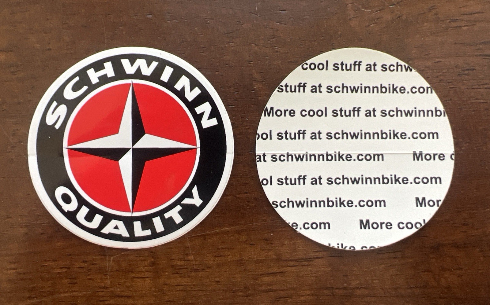1990s Schwinn Quality Compass Logo 2” Sticker Decal NOS Old Bike Shop Stock