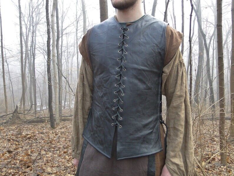 Medieval Leather Tunic / Shirt, Ranger Style,viking Tunic,cosplay Tunic Gifts