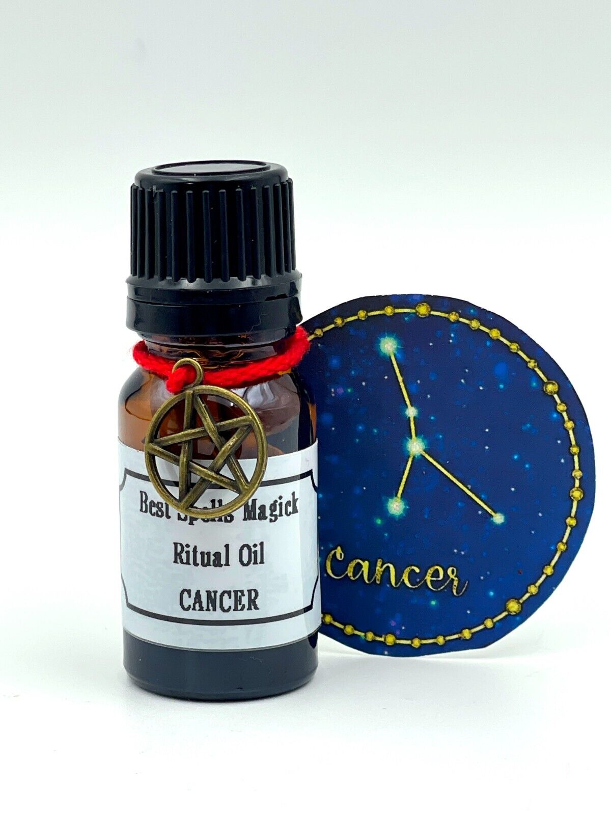 CANCER Zodiac Pure Herbal & Crystals Oil & SEAL Handmade by Best Spells Magick