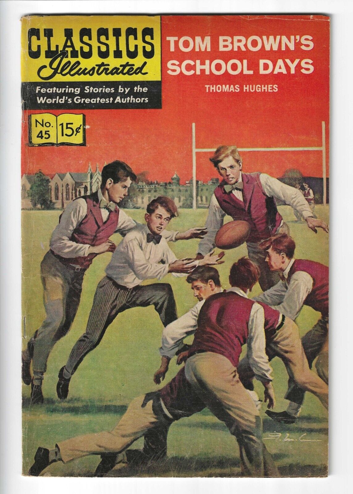 CLASSICS ILLUSTRATED #45 Tom Brown\'s School Days by T. Hughes (HRN 161) Vintage