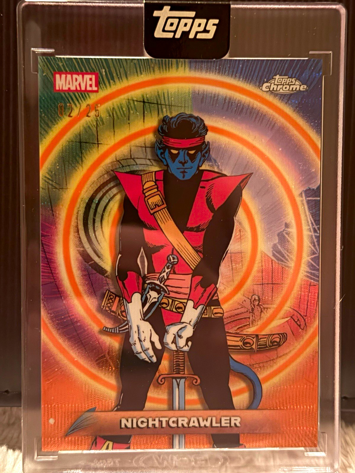Topps 2026 Topps Chrome Marvel X-Men Nightcrawler #27 Serial Numbered /25