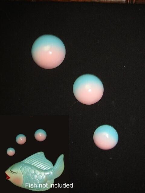 Shaded  Pink and Blue Bubbles for vintage or retro mermaid & fish bath decor