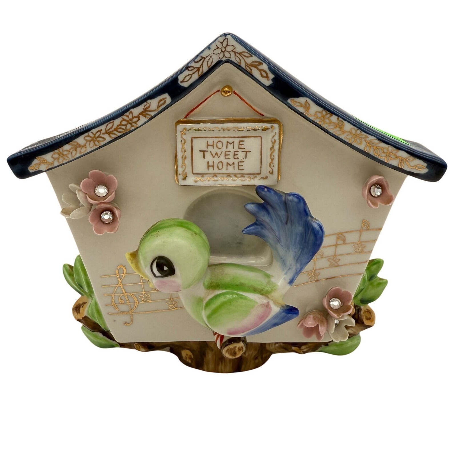 Vtg Lefton Home Tweet Home Birdhouse Wall Pocket Figural Planter Hand Painted Vtg Lefton Home Tweet Home Birdhouse Wall Pocket Figural Planter Hand Painted