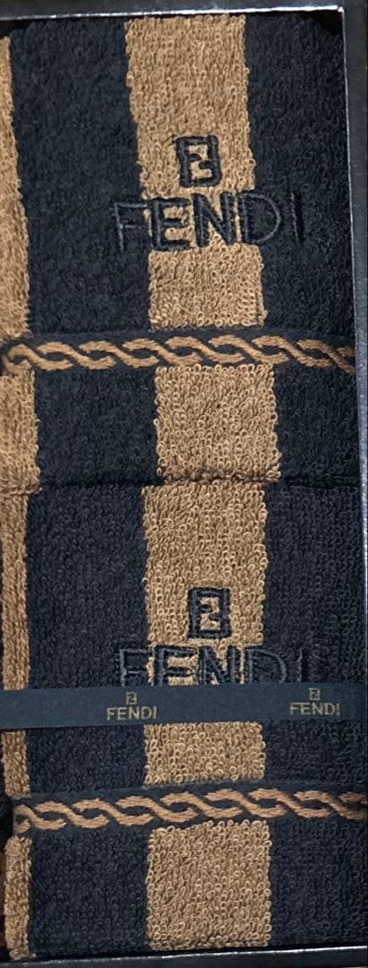 Fendi Daily Lifestyle Goods Wash Towel Set Of 2 VHTF Popular Products Item Desig