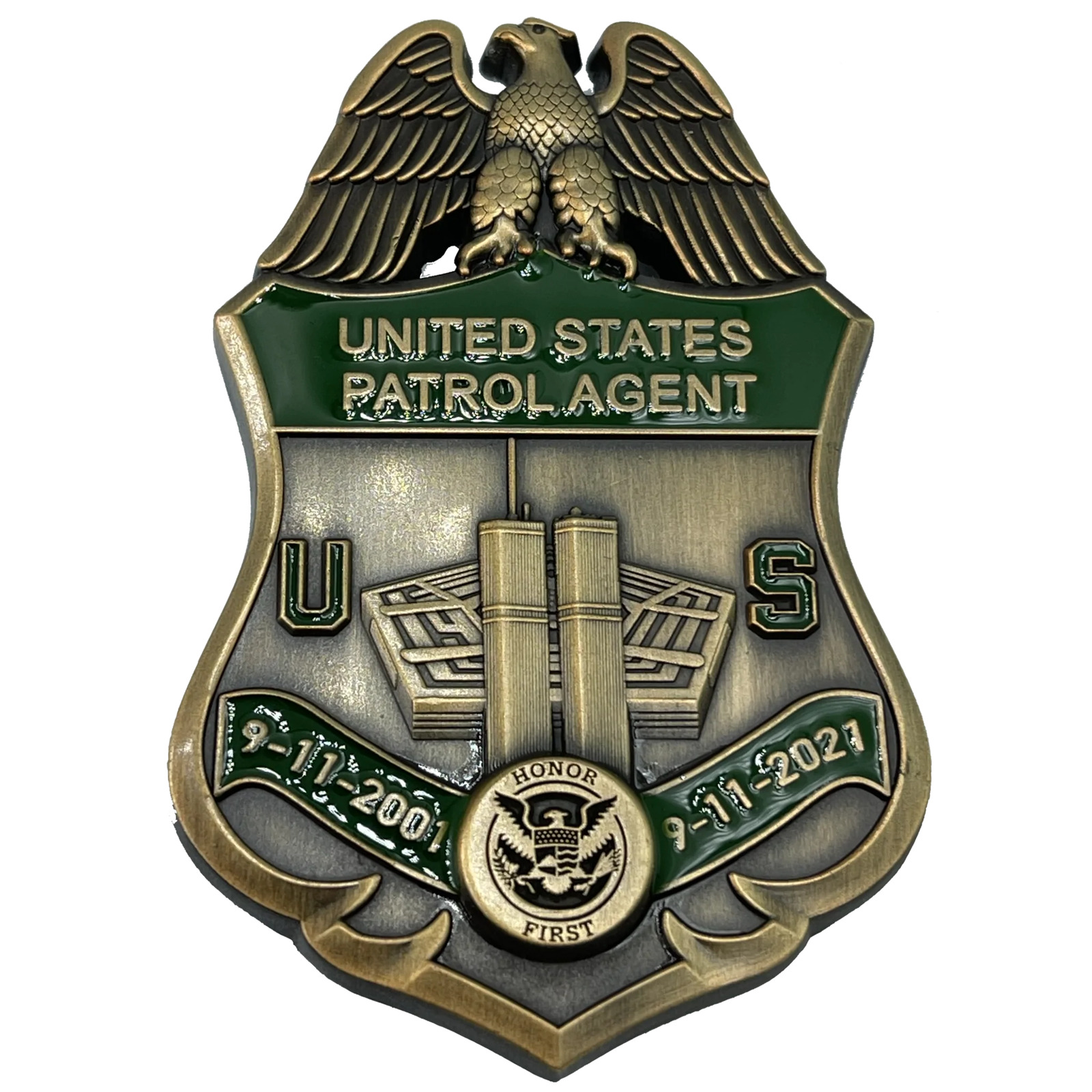 CL12-07 U.S. Border Patrol CBP BPA Agent September 11th 9/11 Commemorative 20th