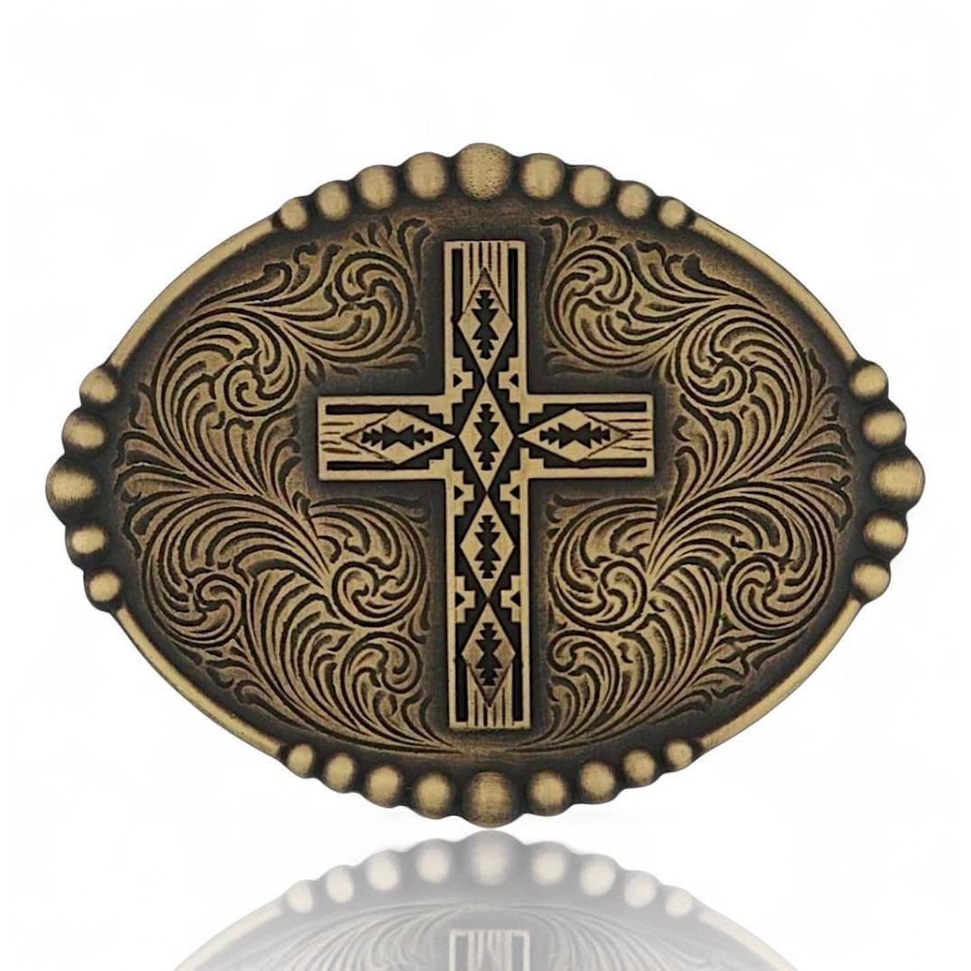 Montana Silversmiths Faith of the Southwest Cross Buckle - Retail $50 ~ New