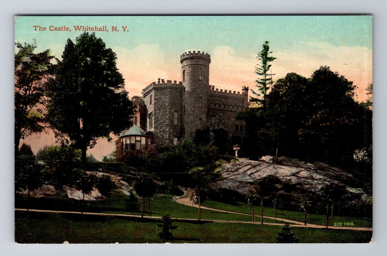 Whitehall NY-New York, The Castle, Antique, Vintage Postcard