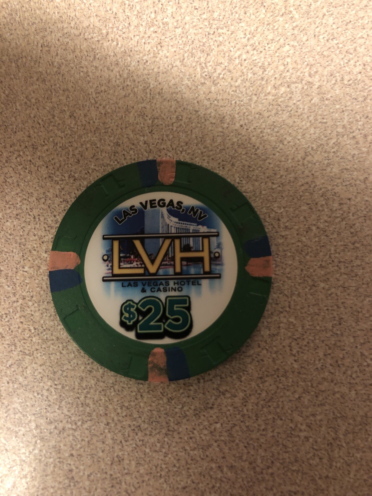 $25 lvh hilton  house las vegas nevada  casino chip super rare