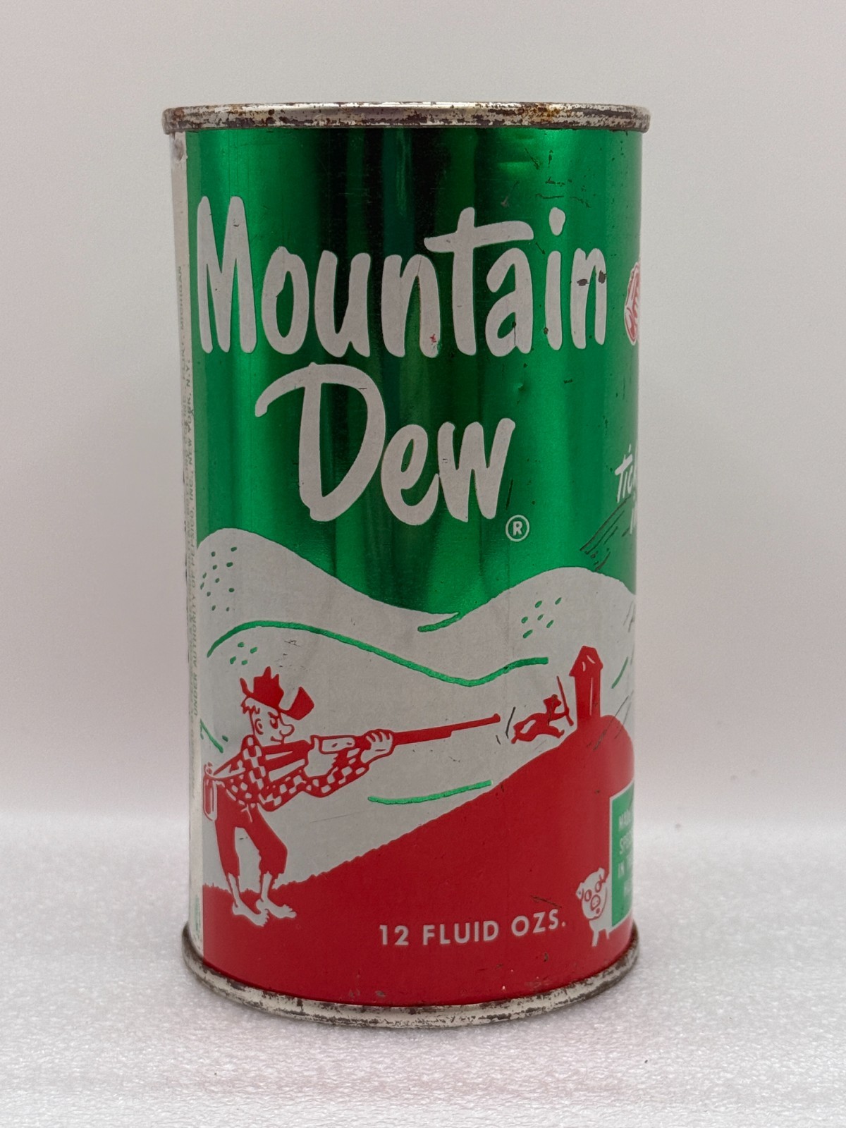 Tough Mountain Dew Hillbilly Soda Can - pre-zip code