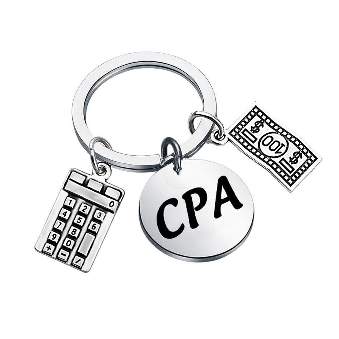 CPA Keychain CPA Gifts Certified Public Accountant Gifts Coworker Employee Ap...