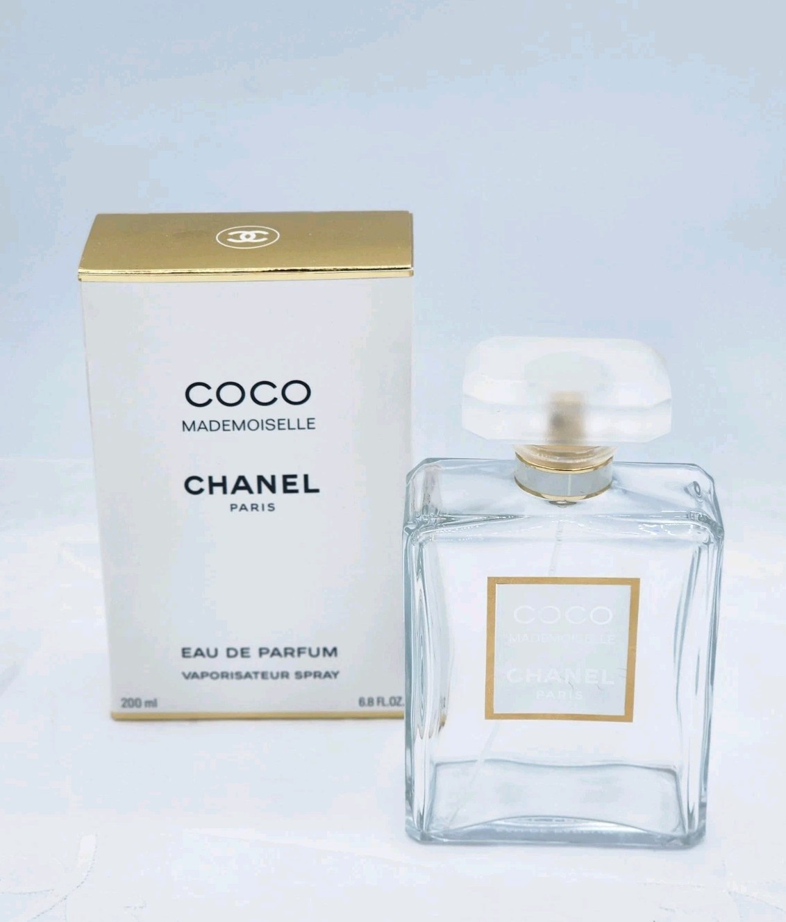 CHANEL Coco MADEMOISELLE Eau De Parfum 6.8 fl oz 200 ML Spray EMPTY BOTTLE / BOX