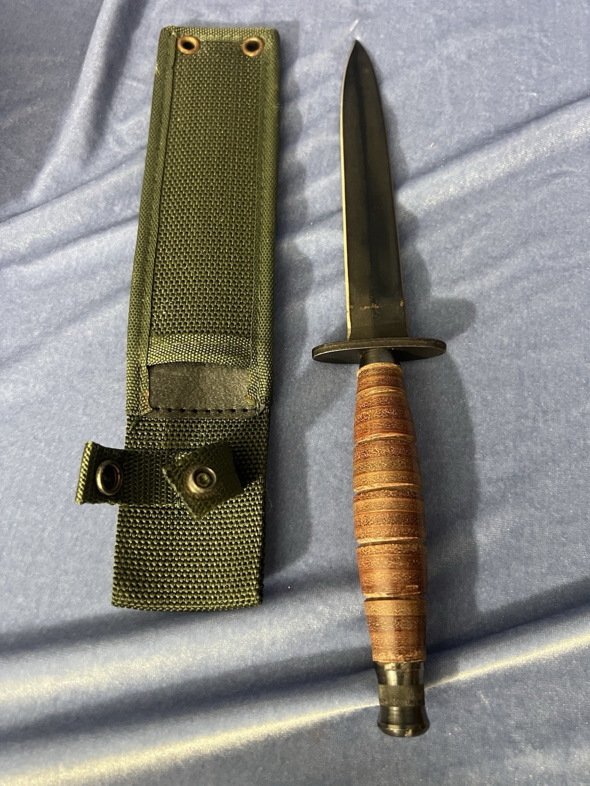 Vintage 90s Fury 33080 Taiwan Commando Style Fixed Blade Knife with Sheath