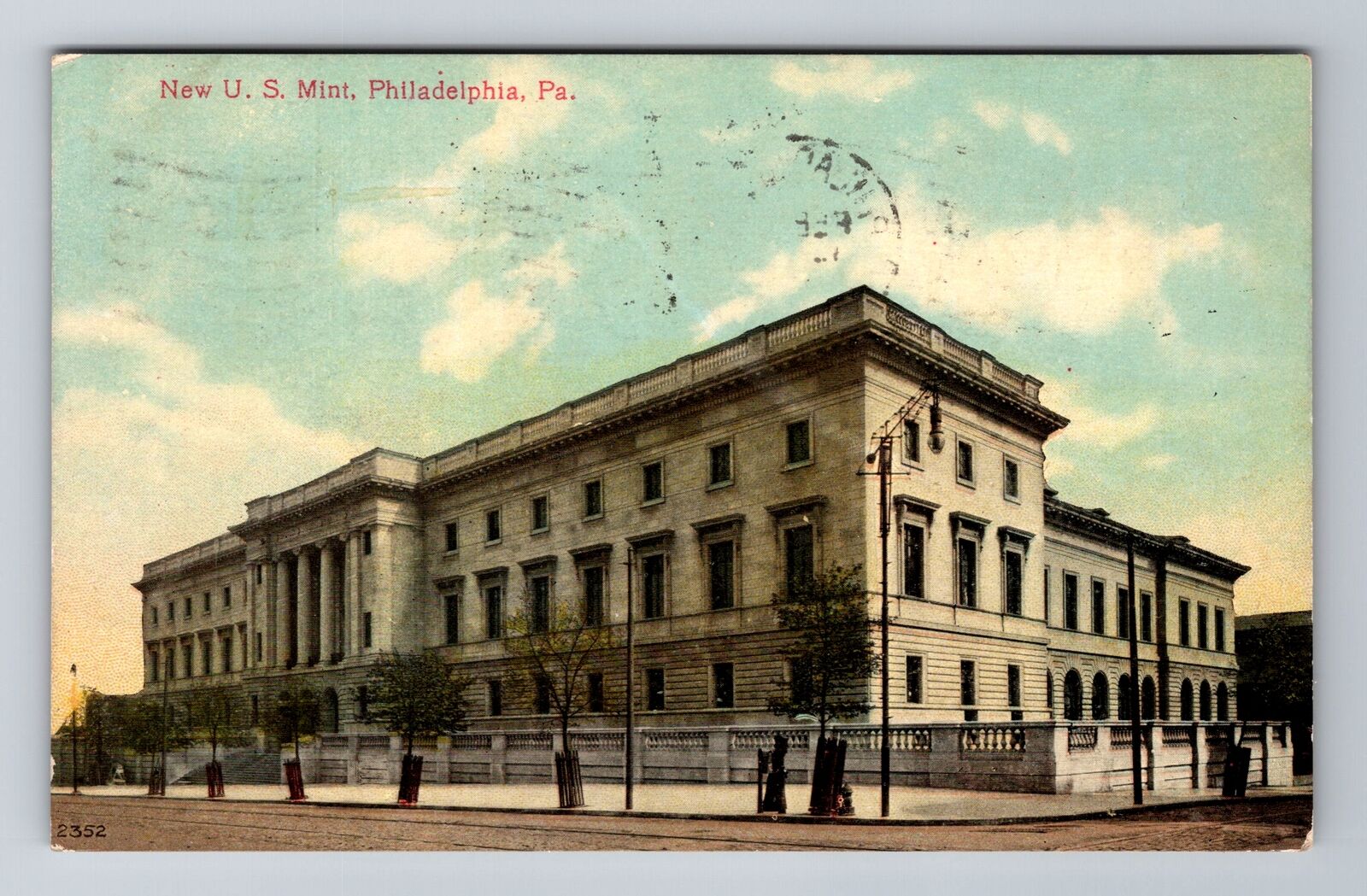 Philadelphia PA-Pennsylvania, New US Mint, Antique Vintage Souvenir Postcard