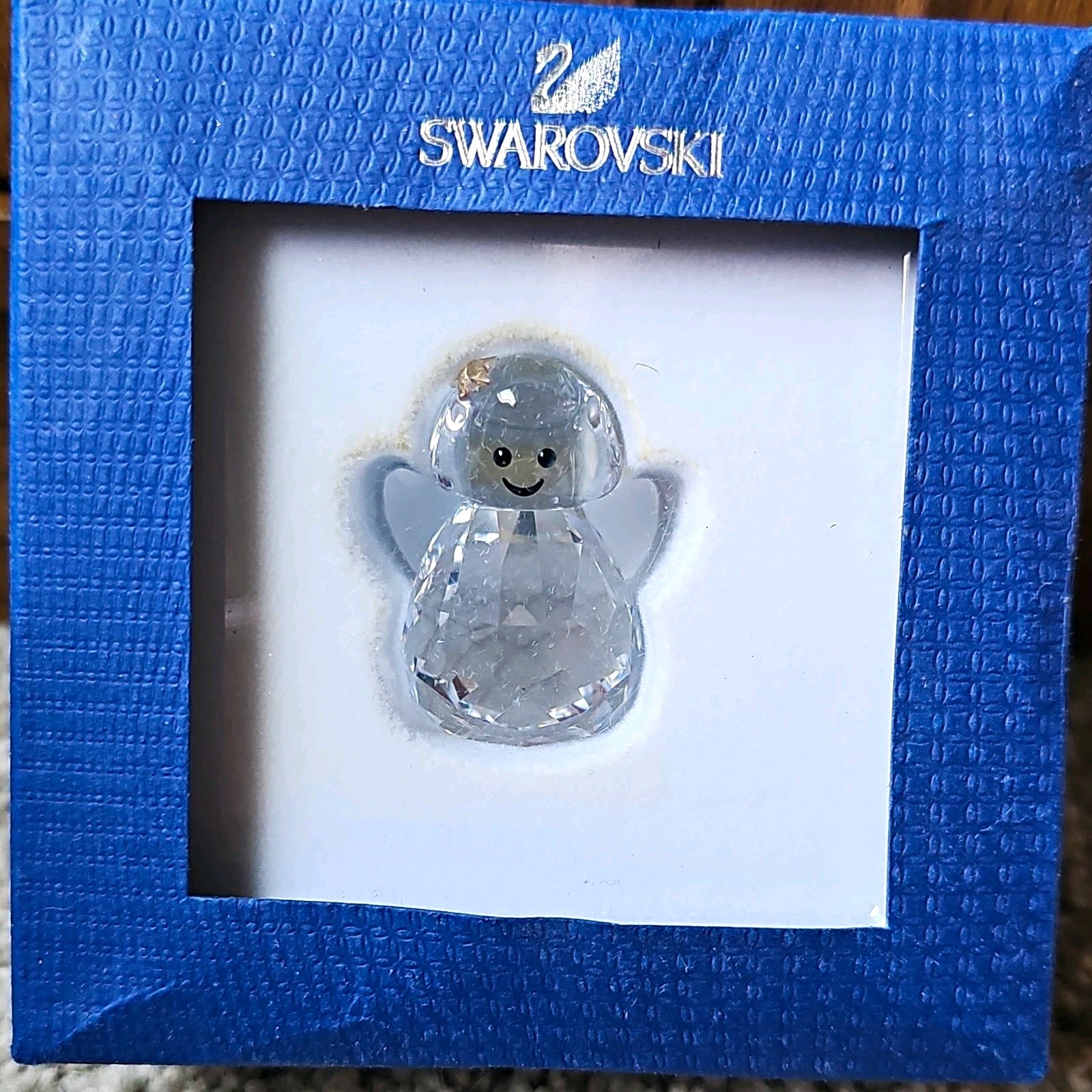 Swarovski Rocking Angel Clear Crystal Figurine 1054572 Boxed Made in Austria