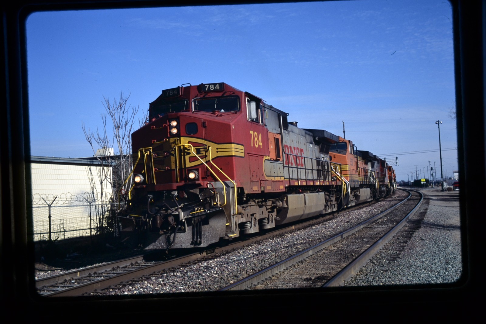 Railroad Slide - BNSF #784 Locomotive Stockton CA 2009 Freight Train Vintage 2 Railroad Slide - BNSF #784 Locomotive Stockton CA 2009 Freight Train Vintage 2