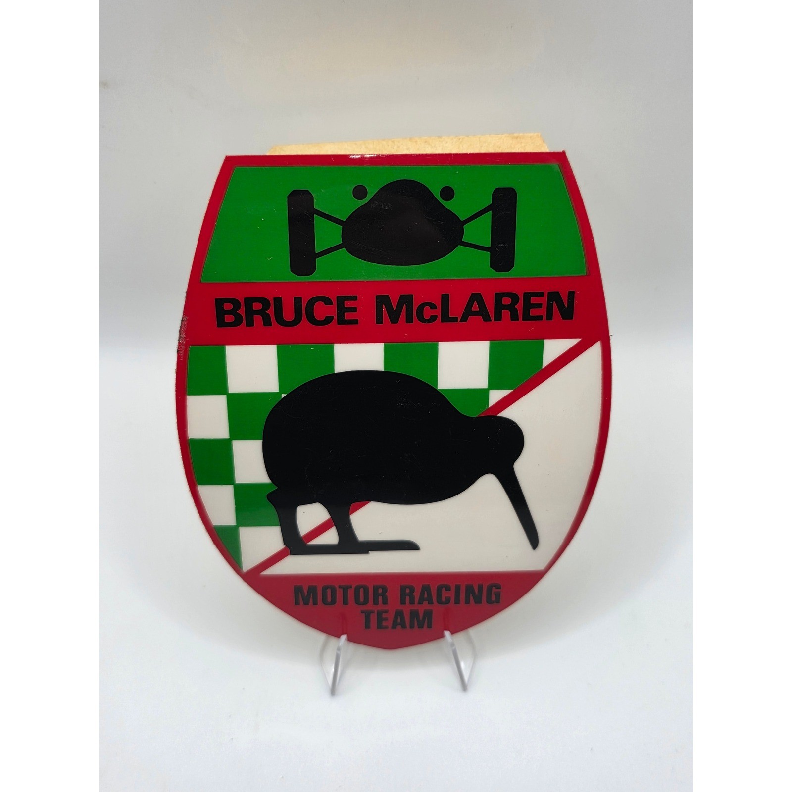 Vintage Bruce McLaren Motor Racing Team Kiwi Decal 5
